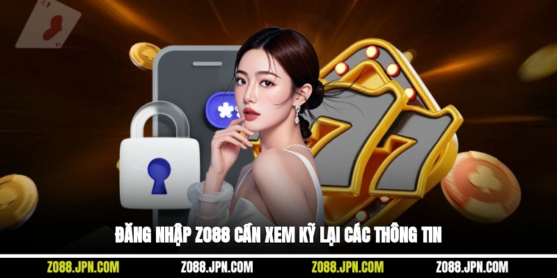 Đăng nhập Zo88 cần xem kỹ lại các thông tin