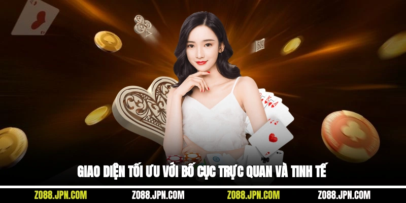 Giao diện tối ưu với bố cục trực quan và tinh tế